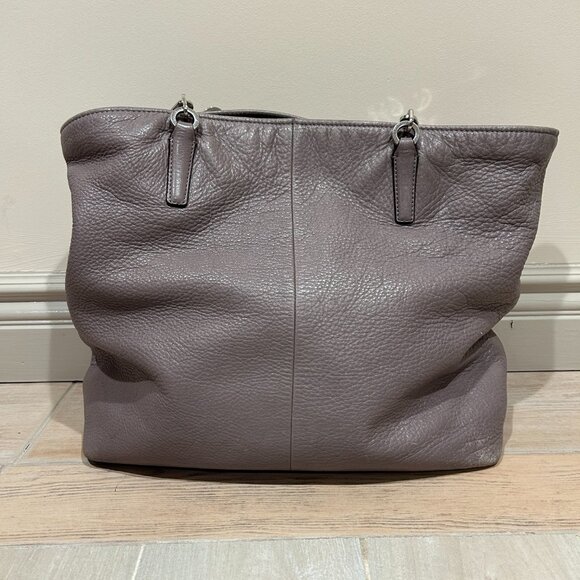Womens Coach Madison H1380-26225 Lavender Pebbled Leather Shoulder Tote Handbag - Picture 5 of 16